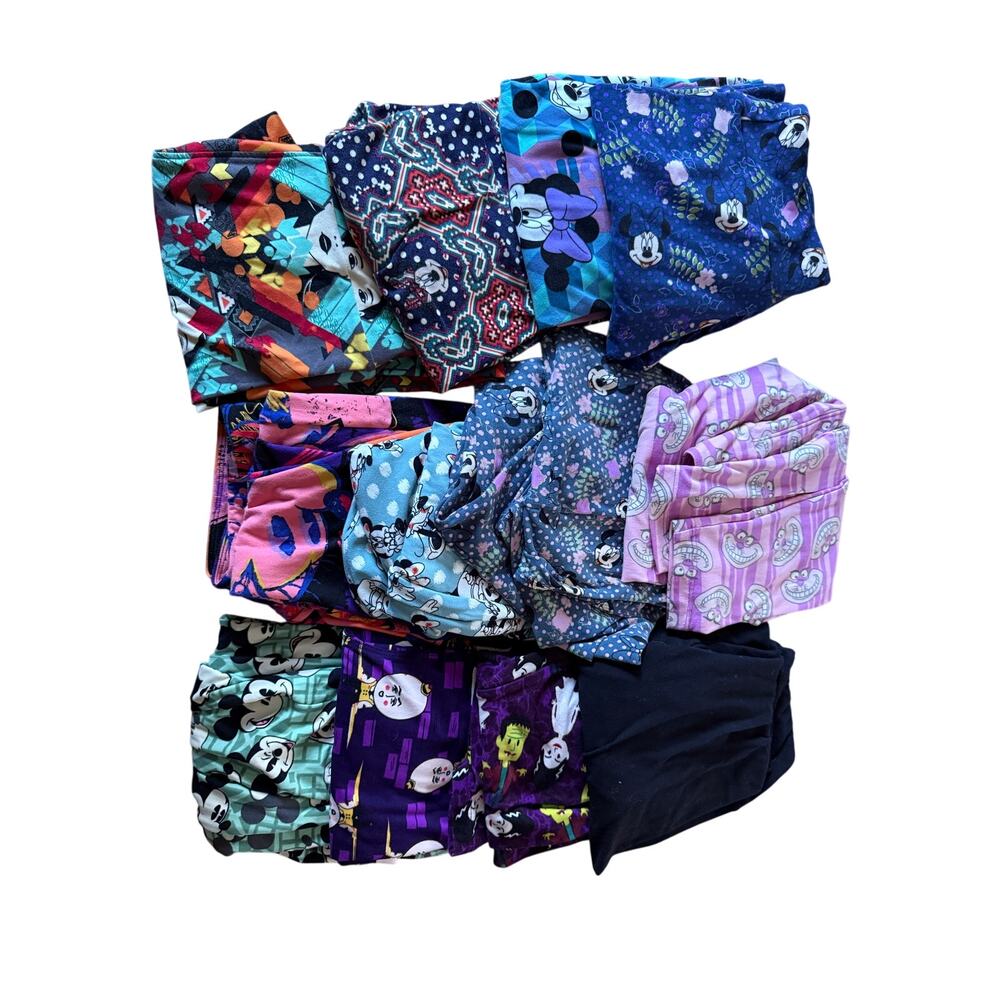 Lularoe OS leggings bundle Disneyโ colorful